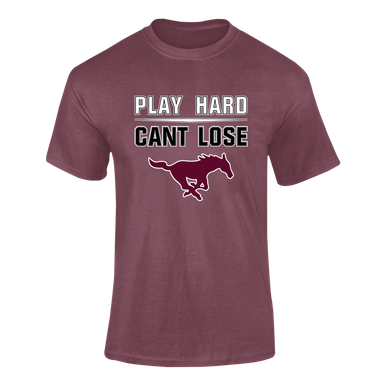 Clifton Mustangs Play Hard, Can't Lose Men's SS T-Shirt