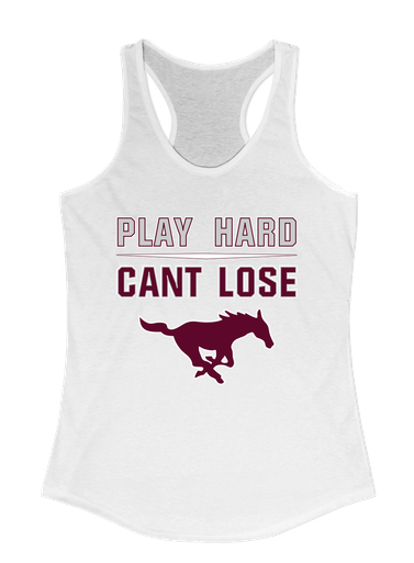 Clifton Mustangs Play Hard, Can't Lose Women's Tank Top
