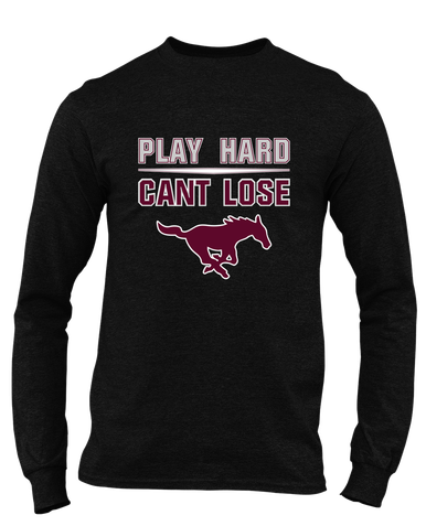 Clifton Mustangs Play Hard, Can't Lose Men's Premium LS T-Shirt