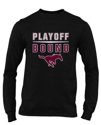Clifton Mustangs Playoff Bound Men's LS T-Shirt
