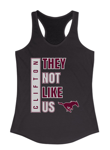 Clifton Mustangs They Not Like Us #1 Women's Tank Top