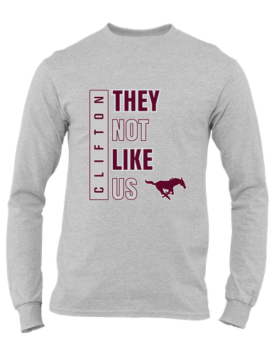 Clifton Mustangs They Not Like Us #1 Men's Premium LS T-Shirt