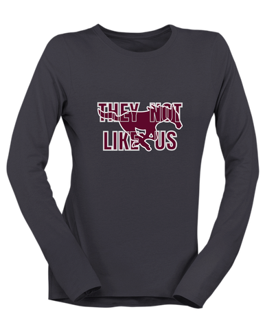 Clifton Mustangs They Not Like Us #2 Women's LS T-Shirt