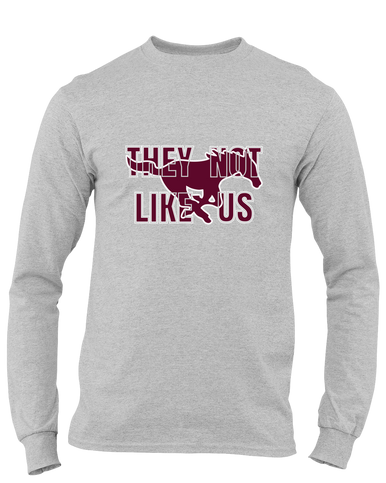 Clifton Mustangs They Not Like Us #2 Men's LS T-Shirt