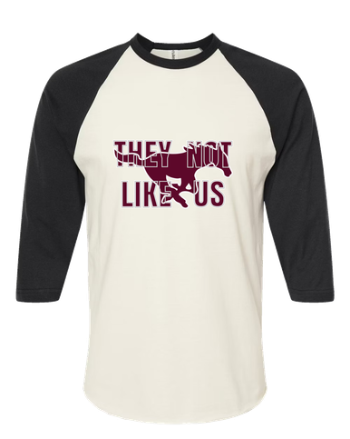 Clifton Mustangs They Not Like Us #2 Women's Baseball T-Shirt