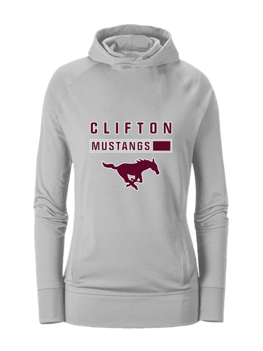 Clifton Mustangs Mascot #7 Women's Hoodie