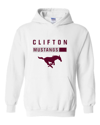 Clifton Mustangs Mascot #7 Men's Hoodie