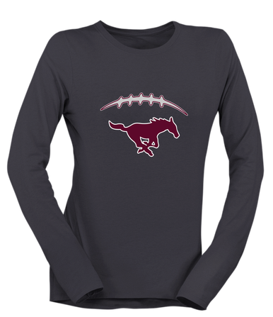 Clifton Mustangs Football #2 Women's Premium LS T-Shirt
