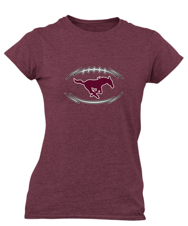 Clifton Mustangs Football #3 Women's SS T-Shirt