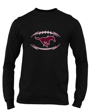 Clifton Mustangs Football #3 Men's LS T-Shirt