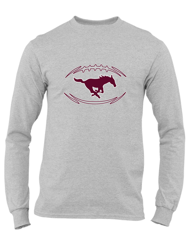 Clifton Mustangs Football #3 Men's Premium LS T-Shirt
