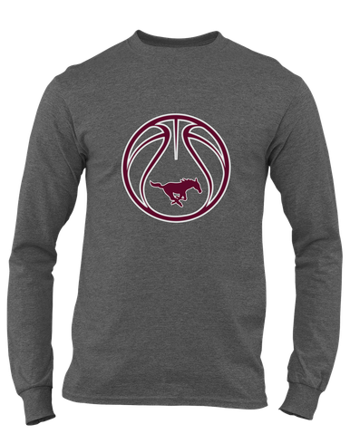 Clifton Mustangs Basketball #2 Men's LS T-Shirt