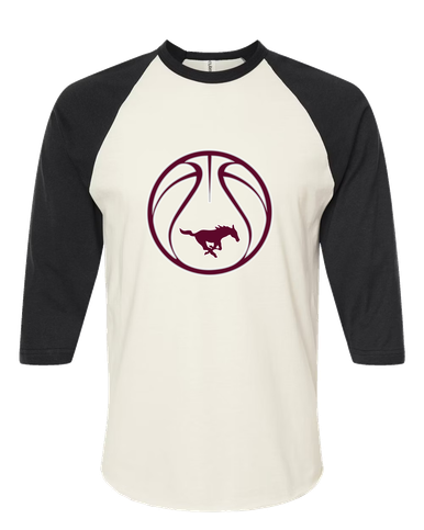 Clifton Mustangs Basketball #2 Women's Baseball T-Shirt