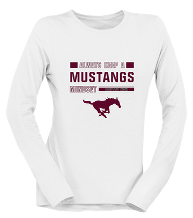 Clifton Mustangs Mindset Women's LS T-Shirt