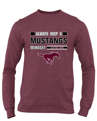 Clifton Mustangs Mindset Men's LS T-Shirt