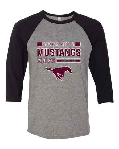 Clifton Mustangs Mindset Men's Baseball T-Shirt