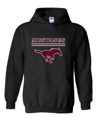 Clifton Mustangs Mascot #8 Men's Hoodie