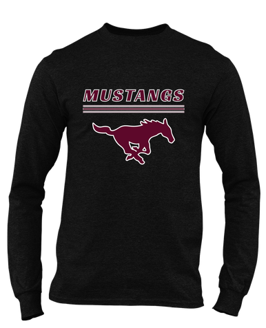 Clifton Mustangs Mascot #8 Men's LS T-Shirt