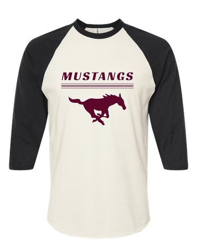 Clifton Mustangs Mascot #8 Women's Baseball T-Shirt
