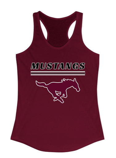 Clifton Mustangs Mascot #8 Women's Tank Top