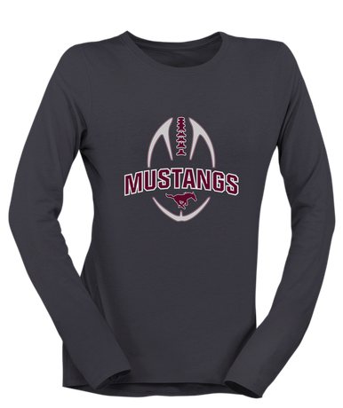 Clifton Mustangs Football #5 Women's LS T-Shirt