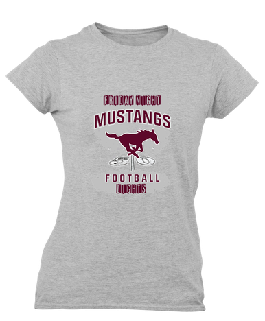 Clifton Mustangs Football #6 Women's Premium SS T-Shirt