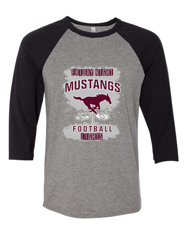 Clifton Mustangs Football #6 Women's Baseball T-Shirt