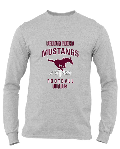 Clifton Mustangs Football #6 Men's Premium LS T-Shirt