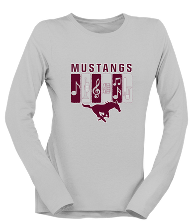 Clifton Mustangs Band # 2 Women's LS T-Shirt