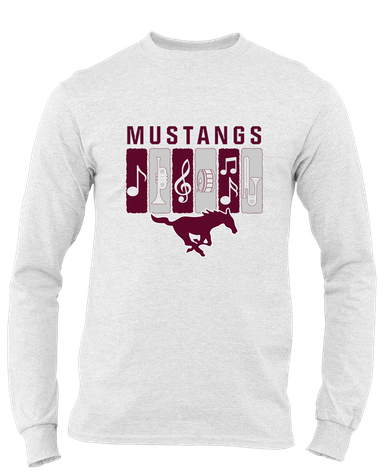 Clifton Mustangs Band # 2 Men's LS T-Shirt