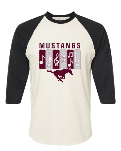 Clifton Mustangs Band # 2 Men's Baseball T-Shirt