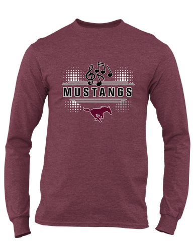 Clifton Mustangs Band # 3 Men's LS T-Shirt