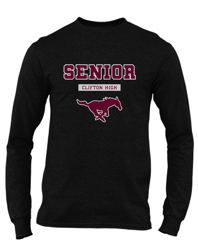 Clifton Mustangs Senior #2 Men's LS T-Shirt