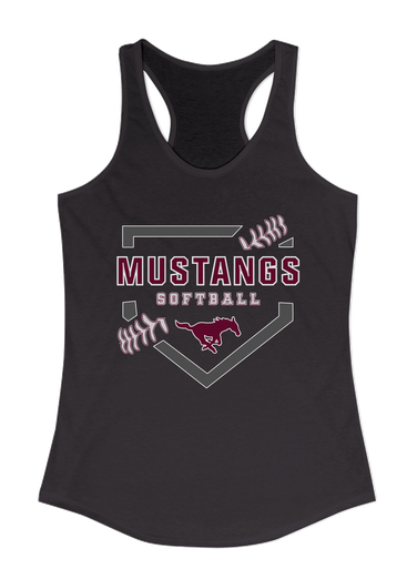 Clifton Mustangs Softball #2 Women's Tank Top
