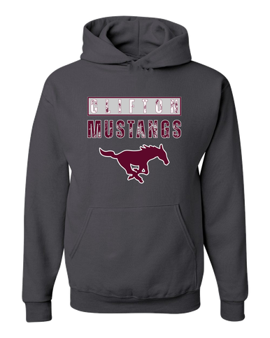Clifton Mustangs Mascot #9 Men's Premium Hoodie