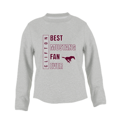 Clifton Mustangs Best Mustang Fan Women's Sweatshirt