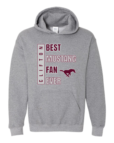 Clifton Mustangs Best Mustang Fan Men's Hoodie
