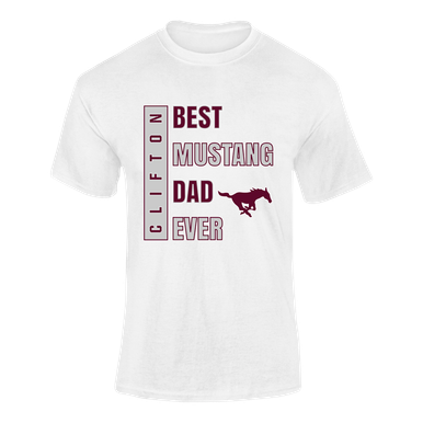 Clifton Mustangs Best Mustang Dad Men's Premium SS T-Shirt