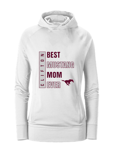Clifton Mustangs Best Mustang Mom Women's Hoodie
