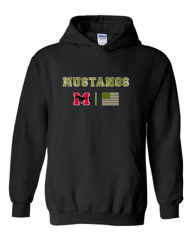 Munster Mustangs Camo Flag Men's Hoodie