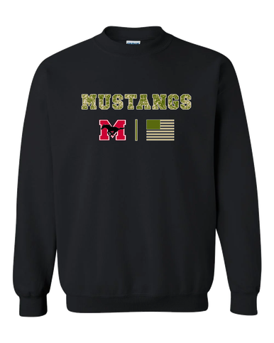 Munster Mustangs Camo Flag Men's Sweatshirt