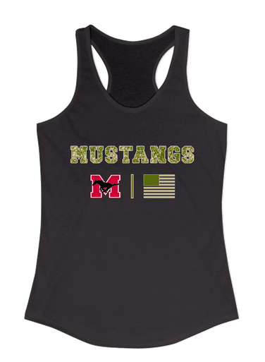 Munster Mustangs Camo Flag Women's Tank Top
