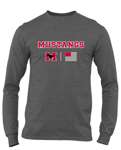 Munster Mustangs Team Colors Flag Men's LS T-Shirt