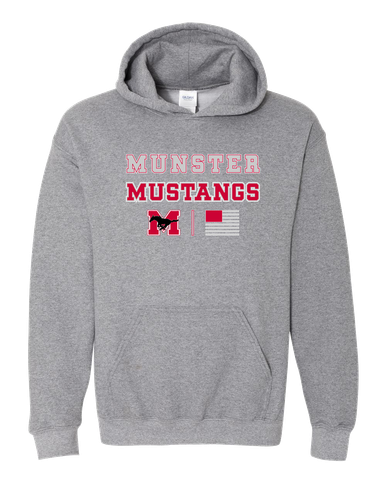 Munster Mustangs Spirit Flag Men's Hoodie