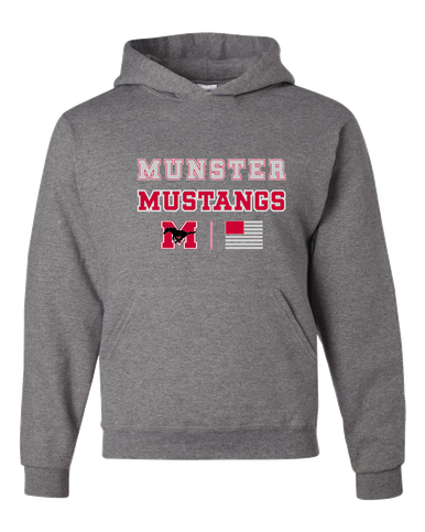 Munster Mustangs Spirit Flag Men's Premium Hoodie