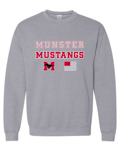 Munster Mustangs Spirit Flag Men's Sweatshirt