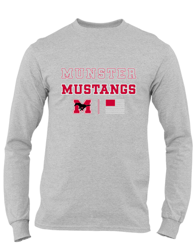 Munster Mustangs Spirit Flag Men's LS T-Shirt
