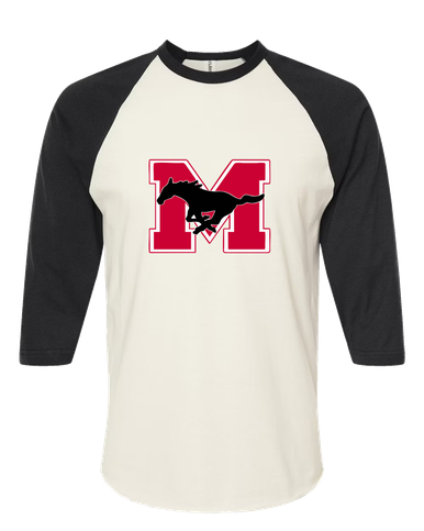 Munster Mustangs Mascot #1 Men's Baseball T-Shirt