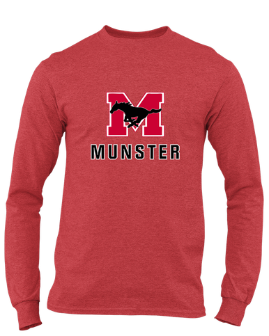 Munster Mustangs Mascot #2 Men's LS T-Shirt