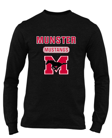 Munster Mustangs Mascot #3 Men's LS T-Shirt